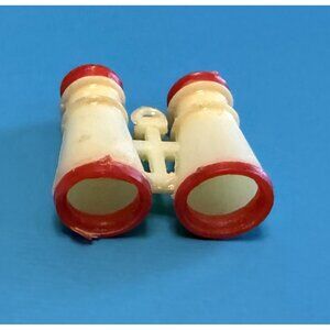 Vintage 1960s Barbie Ken & Allan Doll Red and White Binoculars